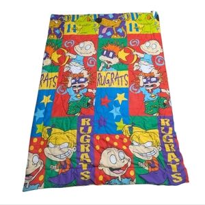 Vintage Rugrats Twin Comforter Blanket Retro 62x88" Colorful Unisex